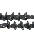10 Pack Self Closing Cabinet Hinges For Overlay Flush Doors Quiet Soft Close Hardware In Cold Rolled Steel Black Finish For Kitchen