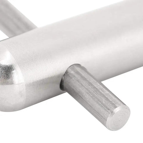 Close-up of stainless steel Pro Grade Release Lock Oscillating Weight Rotor Tool for Watch Repair detail