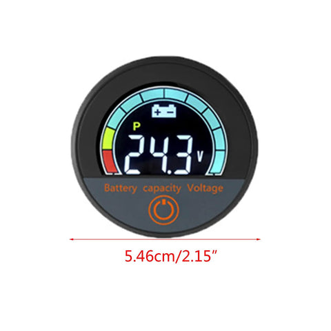 Digital Multimeter With Color LCD Display And Battery Voltage Monitor Splashproof Volt Meter For Motorcycle E Bike And Car