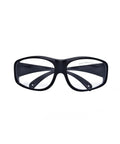 Real Deal Co2 Laser Safety Glasses For 9000 To 11000Nm Waves Offering OD 5 Plus Eye Protection And Lightweight Black Frames from the front view.