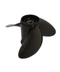 Outboard Boat Propeller Replacement Heavy Duty Thirteen And A Half Inches By Fifteen Inches Pitch Three Blade With Thirteen Spline Fits Johnson Evinrude OMC V4 Outboard 40 To 140 HP Aluminum Hub Kit showing 3 blades