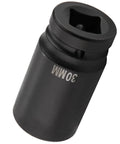 30mm socket from Beefy Deep Impact Socket Set 8 Piece 3 4 Inch Drive Steel Construction 24mm To 38mm High Strength Pro Grade Tool Kit