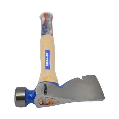 Rig Builders Hatchet For Field Work With 3-3/8 Inch Cutting Edge, 1-3/4 Pound Head, 17-5/8 Inch Hickory Handle, Milled Face, Made In United States
