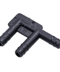 Rexka nylon 3-way vacuum hose connector for GM, black plastic