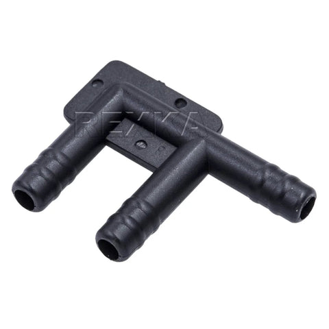 Rexka nylon 3-way vacuum hose connector for GM, black plastic