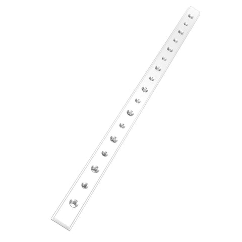 450mm Aluminum Miter Track T Slot Jig For Woodworking Workbenches DIY Upgrades with anodized surface top view