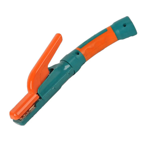 Ergonomic 800 Amp Stick Welding Electrode Holder With Curved Handle And Brass Jaw Heavy Duty Double Head Grip