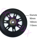 Durable Inline Skate Wheels Pack 6 Or 8 85A Hardness Sizes 90mm 100mm 110mm For Indoor Outdoor Training And Racing Wear Resistant
