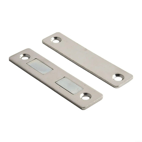 Ultra Slim Magnetic Door Catch With Dual Strong Magnets For Kitchen Cabinets And Closets Stainless Steel Cabinet Latch Easy Screw In Installation