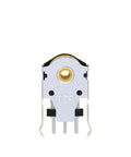 Rotary Scroll Gold Wheel Encoder For PC With 7 To 16 Mm Size Range, 1.74 Mm Hole Mark, 20 To 40 G Operating Force, High Precision Wheel Click For DIY Computer Builds, Slick Tactile Scroll Wheel For Gamers And Engineers, gold metal encoder