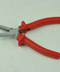 Beefy Workhorse Heavy Duty Cable End Sleeve Crimping Pliers 0.5 To 2.5mm2, 140mm long, red grips, ideal for ferrules and terminal crimping.