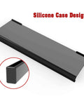 Acrylic Tilted Keyboard Stand For Ergonomic Typing Keyboard Tray Holder with Silicone Non Slip Case Black 17 Inch Long Riser