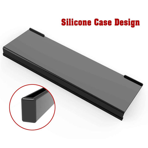 Acrylic Tilted Keyboard Stand For Ergonomic Typing Keyboard Tray Holder with Silicone Non Slip Case Black 17 Inch Long Riser
