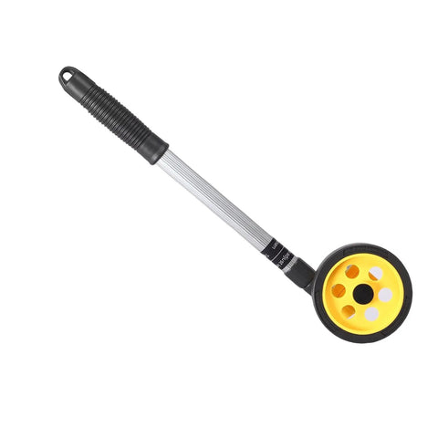 KIMISS Accurate Extendable Measuring Wheel for Construction, Lightweight, with a yellow wheel and a black rubber grip handle.
