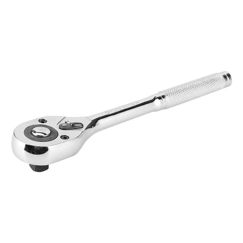 Top Shelf Adjustable Ratchet Wrench Half Size Drive with sturdy steel construction for tough auto jobs, featuring a smooth 45-tooth ratchet.