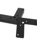 10 Piece Black Stainless Steel L Shaped Corner Brackets Set for Heavy Load Support and Reinforcement of Furniture Frames and Shelves