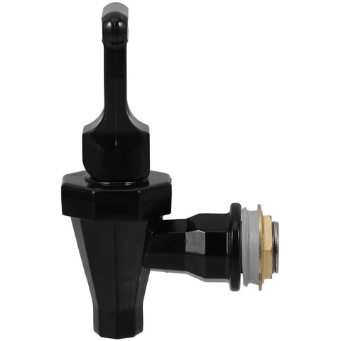 Heavy Duty Black Plastic Cooler Faucet And Reusable Spigot Tap With Leak Proof Seal For Water Buckets Party Coolers Beverage Dispenser