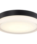 Dope LED Flush Mount Ceiling Light 11 Inch Brushed Nickel Pi Collection Damp Rated Modern Transitional Fixture