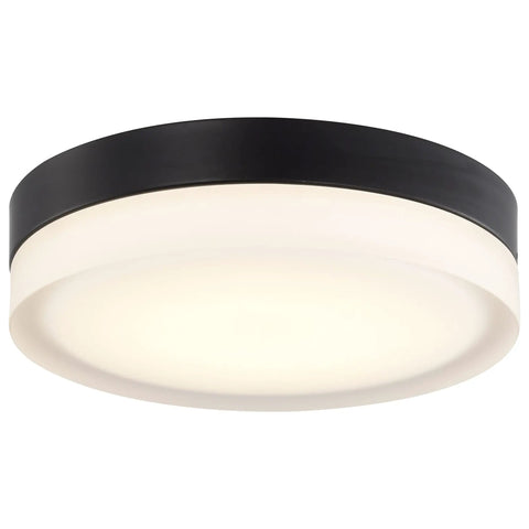 Dope LED Flush Mount Ceiling Light 11 Inch Brushed Nickel Pi Collection Damp Rated Modern Transitional Fixture