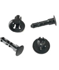 200 Pack Heavy Duty Car Bumper Plastic Rivet Holder Push Clips Door Trim Fastener Kit 8mm Solid Raw Material Smooth Texture Stable Holding Performance For Long Term Auto Body Assembly Repair Jobs black plastic clips shown front and side
