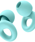 Ultra Comfortable Noise Canceling Earplugs For Sleep And Focus, Flexible Reusable Two Pack, Soft Silicone Light Green