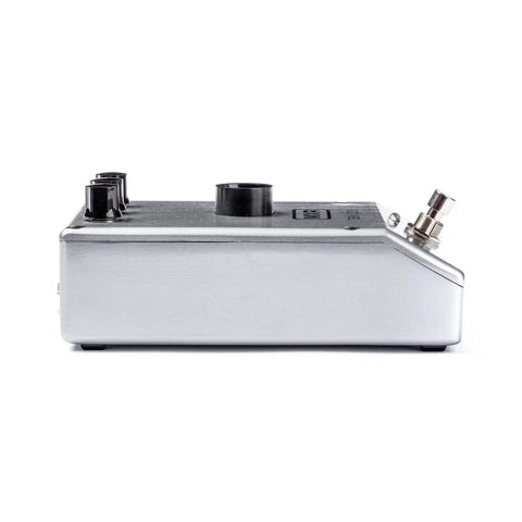 Side view of Talk Box Effects Pedal Voicebox For Guitar And Keyboard With Built In Amp, Volume Tone And Gain Controls
