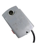 Rotary Air Damper Actuator For HVAC Ductwork Heavy Duty 24V And 230V Motor with connection point and strain relief cable.