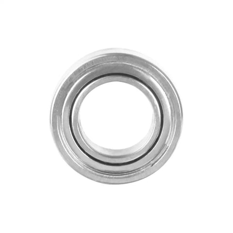Top Shelf 10 Pack MR95ZZ Miniature Deep Groove Ball Bearings forged chrome steel with double dust shields, front view.