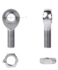 Beefy 3/4 Inch Chromoly Heim Rod End Kit 2 Pack showing left and right threaded heavy duty automotive joints with spacers.