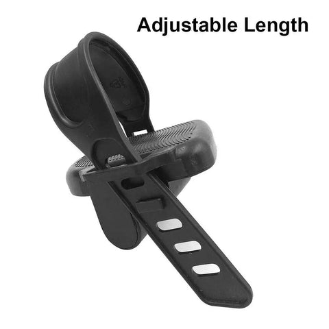 Heavy Duty Adjustable Pedal Straps For Most Exercise Bikes Two Pack, showing adjustable length and durable design
