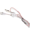 Universal Epee Fencing Body Cord With 3 Pin Plug Bend Protection, clear cable with metal clip, flexible conductive thread