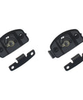 Close-up of 6 Piece Align And Lock Table Connectors Hella Tough Metal Table Leaf Fasteners with metal spring mechanism.