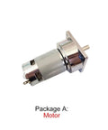 Heavy Duty 775 DC Gear Motor Delivers 80kgcm Torque And 5 To 500 Rpm Range with shiny metal housing.