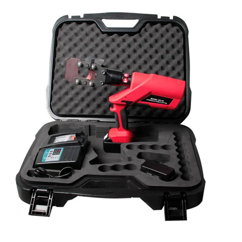 Beefy Battery Powered 60KN Hydraulic Cable Cutter in carrying case for 40mm copper aluminum and armored cables