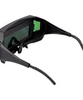 Side view of Solar Powered Auto Darkening Welding Glasses With Wide Shade For Tight Spaces Lightweight Safety Goggles