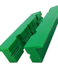 Soft Vise Jaw Pad For Metal And Wood Bench Vise Magnetic Protective Strip with Multi Groove Design, green color