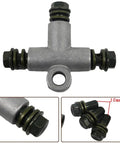 Hydraulic Brake Hose T Connector Aluminum Alloy Oil Tube Coupler For Motorcycles ATVs Scooters Dirt Bikes And Mopeds Upgrade Your Braking System