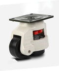 Heavy Duty Leveling Transport Casters GD-80F, 4 Pack With Swivel Plates, 500kg Capacity Per Wheel, Adjustable Workbench Support Wheels For Industrial Equipment And Heavy Machinery, Smooth Rolling Mobility, black nylon wheel