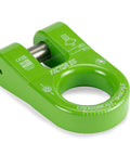 Green Aluminum Winch Shackle With 12000 Lb WLL, Single Pin Crossbeam Recovery Shackle, 7.75 x 5.5 x 2.25 Inches displayed