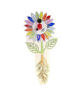 Colorful flower-shaped PCB for Soil Moisture Sensor Kit For Beginners DIY Light Up Plant Water Indicator With LED Transistor And Resistor
