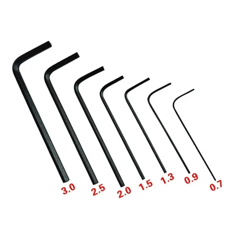 Super Cool Mini Hex Key Wrench 7 Piece Set With Strong Steel L Shaped Allen Keys Perfect For Furniture Assembly And Quick Home Repairs You Got To Try This Bad Boy. 7-piece black steel L hex keys 0.7-3.0 mm