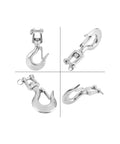 Rock Solid 304 Stainless Steel Swivel Lifting Hook Heavy Duty Up To 1000Kg with smooth rotation and locking eye.