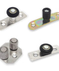 Four Piece Sliding Door Roller Guide Wheel With Ball Bearings For Barn Doors Floor Flush Mount Stay Roller With Screws 10mm