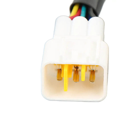 Close-up of Badass Heavy Duty Ip67 Waterproof Connector Set For Electric Motorcycle Hall Sensor Controller Wire Extension.