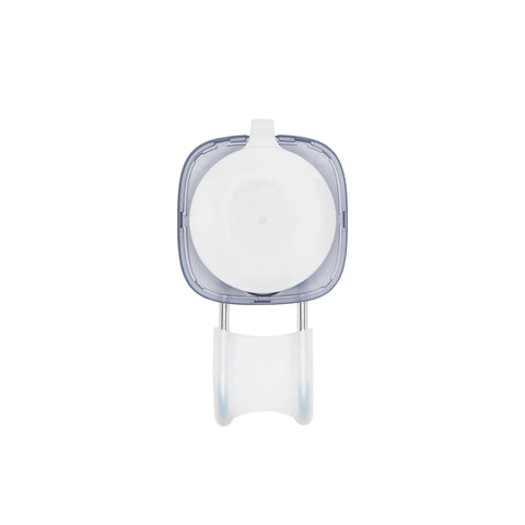 Front view of clear Suction Shower Hook For Loofahs Towels And Razors, No Drill Bathroom Organizer with strong suction cups on smooth tiles.