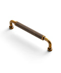 5 Inch Antique Brass Knurled Cabinet Pull Handle With Textured Non Slip Grip for Kitchen Cabinets and Furniture Drawers