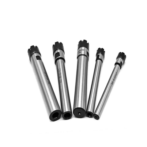 Heavy Duty C8 ER8 ER11 CNC Milling Tool Holder Extension Rods in various sizes, steel construction for machining use.