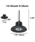 1/4 Shank Holder for 40 Piece Quick Change Flap Discs With 1/4 Shank Holder for Fast Swap Roll Lock Sanding Wheels
