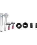 Complete Front Brake Caliper Slider Pin Kit With Rubber Bushings And Guide Boots For Easy Car Maintenance And Smooth Stopping Performance, metal pins