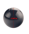 Jdm Round Ball Billet Weighted Five Speed Manual Gear Shift Knob Titanium Finish With M10x1.5 Threads Screw On For Honda Acura Cars